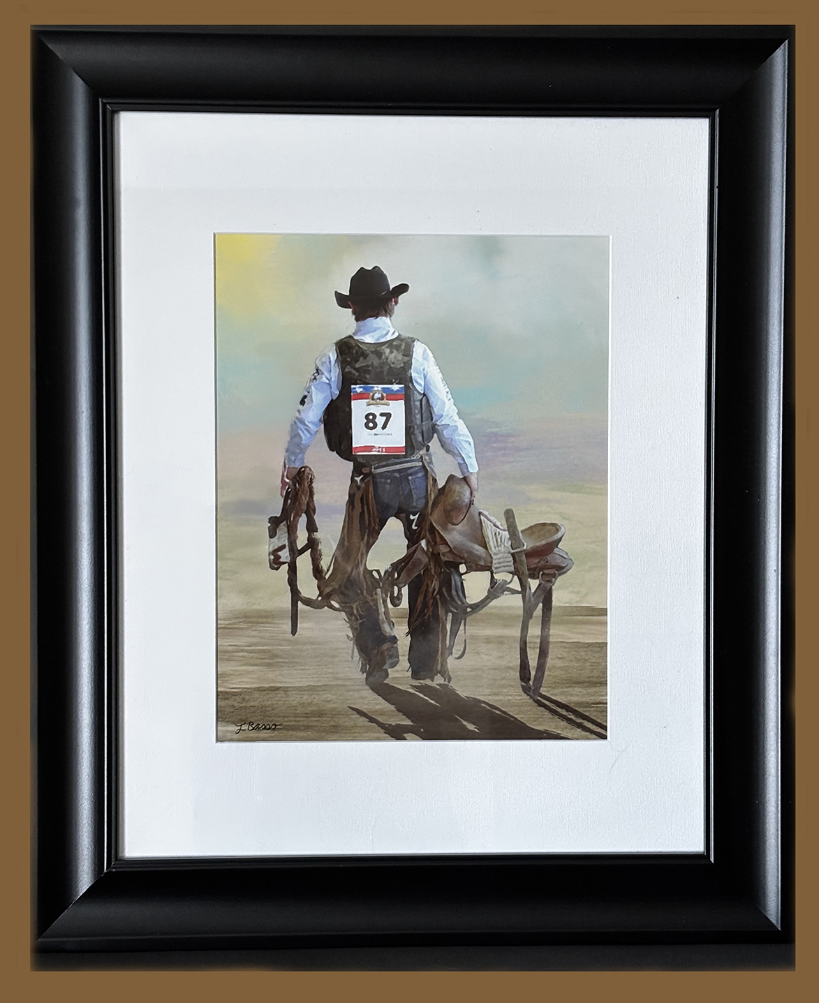 "The Walk" 16X20 Framed, $195